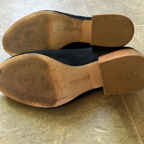 Calvin Klein black mules with wood heel - Picture 5 of 5